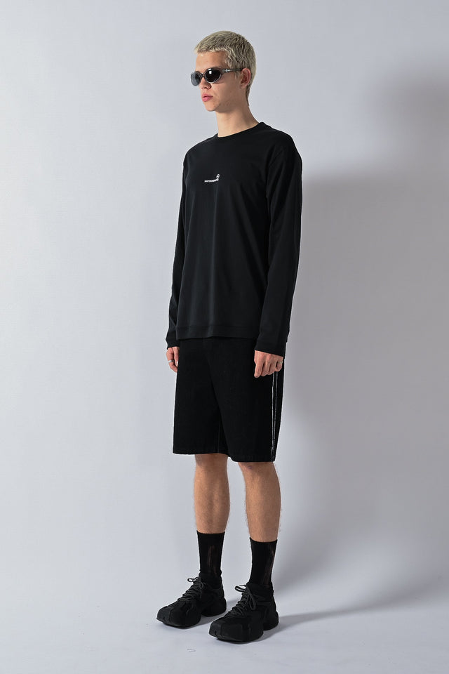 Denim Crew Shorts - Black