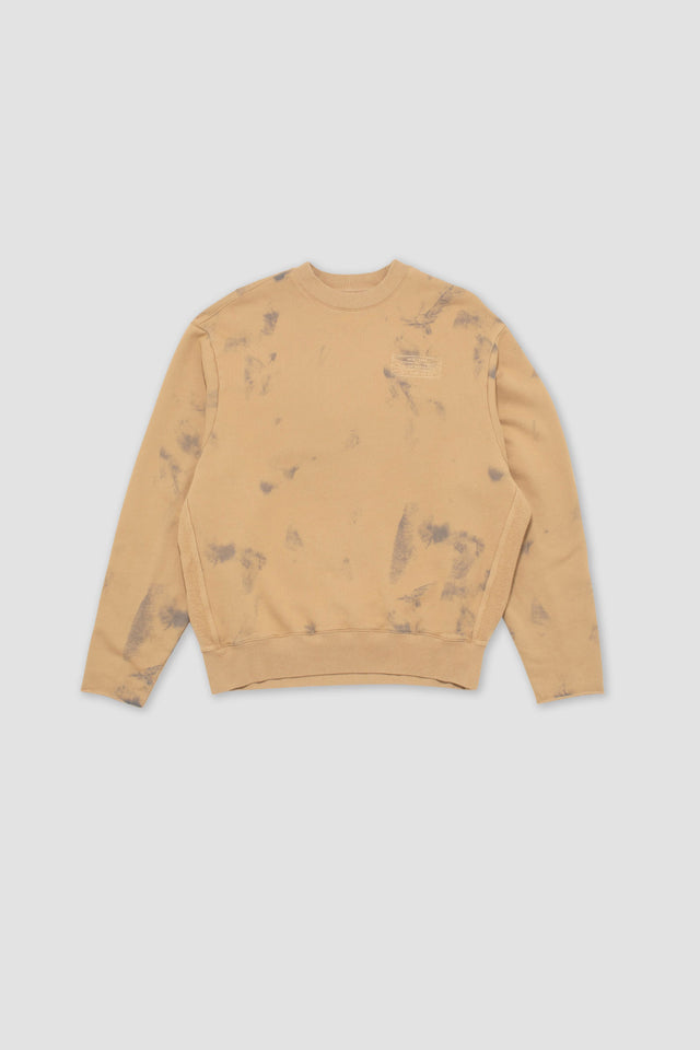 Pull ras du cou coupé - Ash Brown Spray